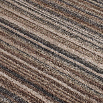 Carter Modern Stripe Hand Woven Wool Natural/Brown/Grey Runner-Melrose-Rug Love - The Most Loved Rug Store
